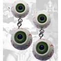 Earrings - Green Eyeballs