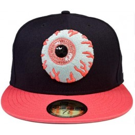 Hat - Mishka Keep Watch New Era - Dark Navy Salmon 7 3/4