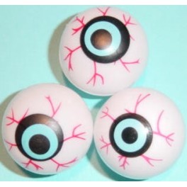 Plastic Eyeballs - white (12 pack)