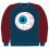 Sweat Shirt - Mishka Throwback Keep Watch Crewneck - Harbor Blue - XL