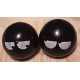 Black Hi-Bounce Balls with Eyes