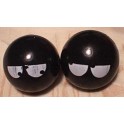 Black Hi-Bounce Balls with Eyes