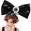 Hairbow Slide - Black XL with Eyeball