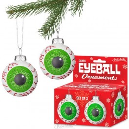 Glass Eyeball Ornaments - pair